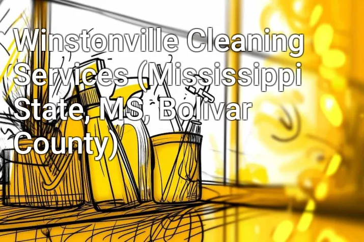 Winstonville Cleaning Services (Mississippi State, MS, Bolivar County)