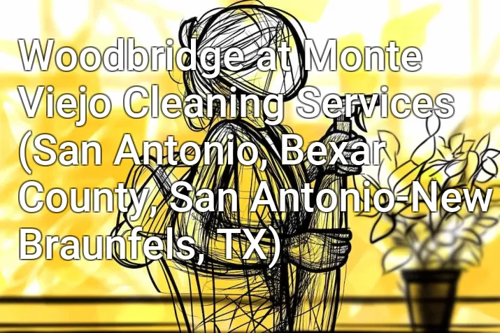 Woodbridge at Monte Viejo Cleaning Services (San Antonio, Bexar County, San Antonio-New Braunfels, TX)