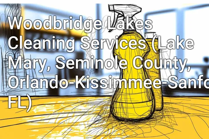 Woodbridge Lakes Cleaning Services (Lake Mary, Seminole County, Orlando-Kissimmee-Sanford, FL)