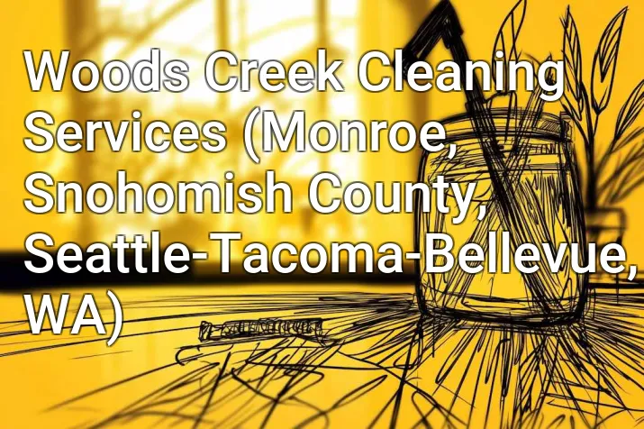 Woods Creek Cleaning Services (Monroe, Snohomish County, Seattle-Tacoma-Bellevue, WA)