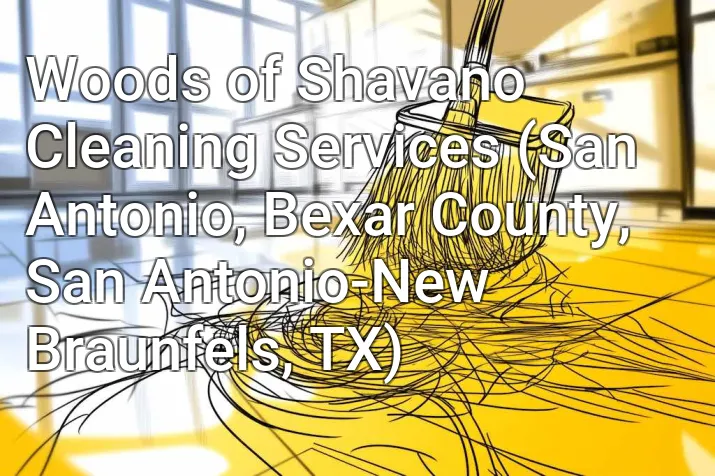 Woods of Shavano Cleaning Services (San Antonio, Bexar County, San Antonio-New Braunfels, TX)