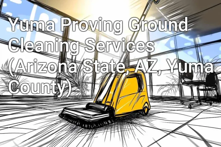 Yuma Proving Ground Cleaning Services (Arizona State, AZ, Yuma County)