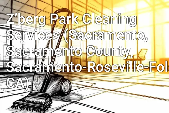 Z’berg Park Cleaning Services (Sacramento, Sacramento County, Sacramento-Roseville-Folsom, CA)